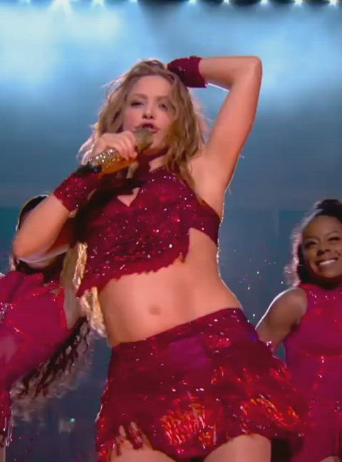 belly button shakira belly gif
