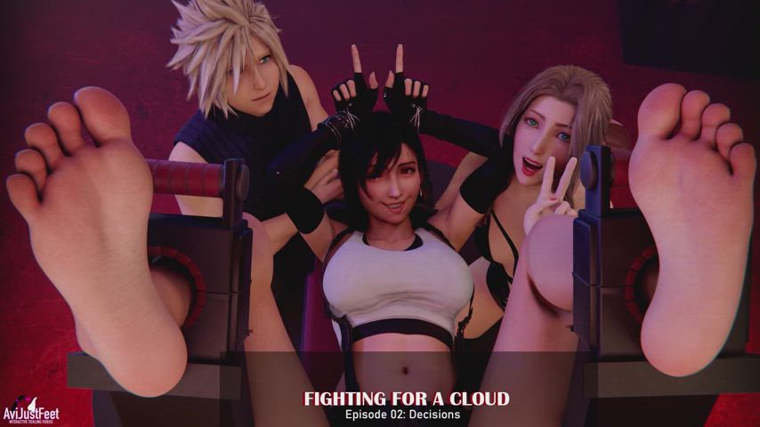 Fighting for a Cloud Episode 02 Tifa Feet Tickled!