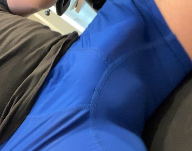 bulge cock tease gif