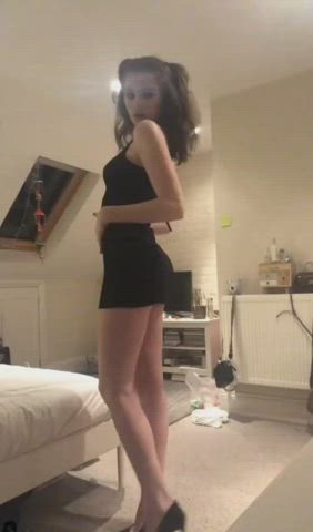 amateur nsfw sex doll skinny strip striptease teen tiny waist gif