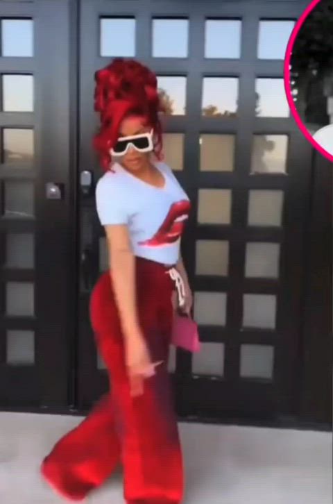 ass cardi b twerking gif