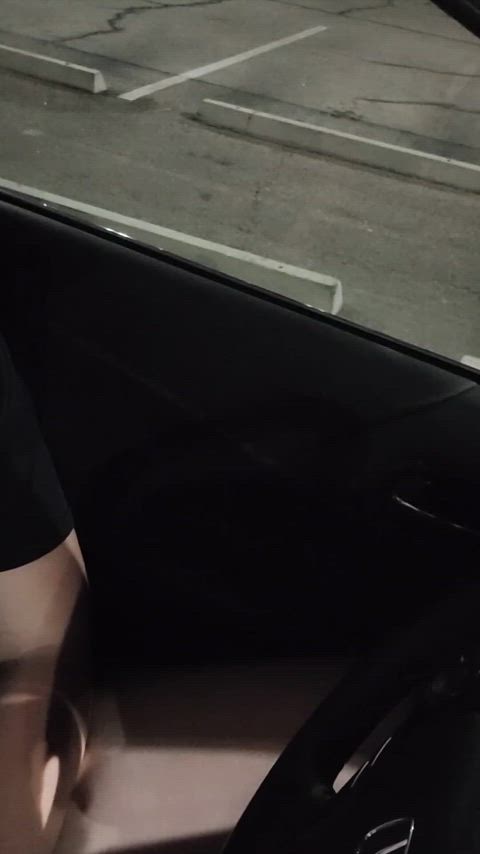 car chubby redhead tits gif