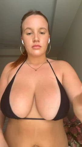 big tits bikini boobs bouncing tits huge tits tanned tits gif
