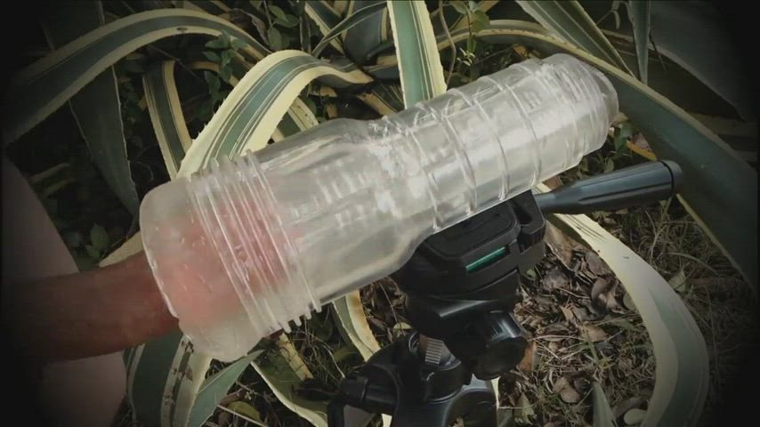 Fleshlight Masturbating Outdoor by kummwithm3