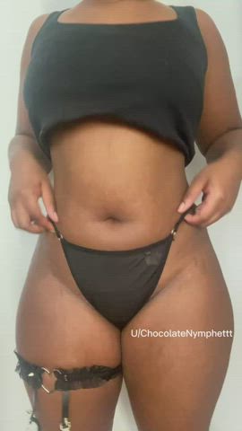 alt ebony goth hourglass teen thick tits gif