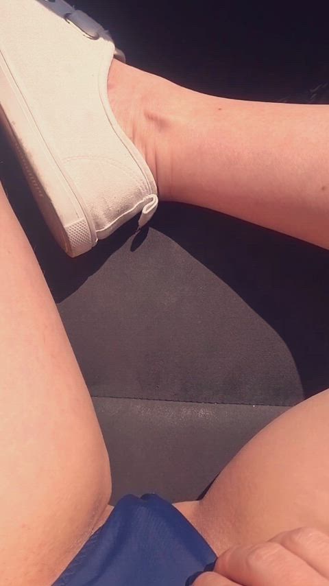 Car Sex Clit Rubbing Close Up Mutual Masturbation. OC. NSFW