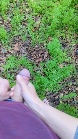 cock couple outdoor piss pissing gif