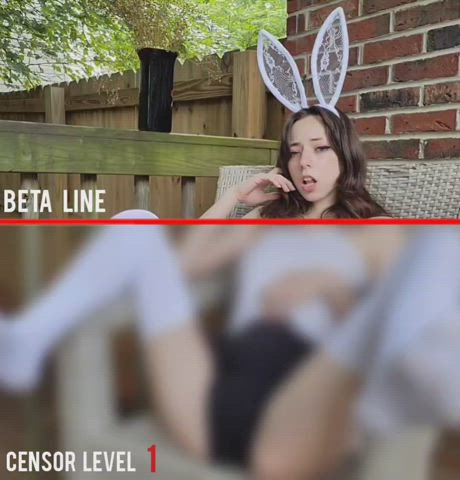 bunny censored outdoor gif