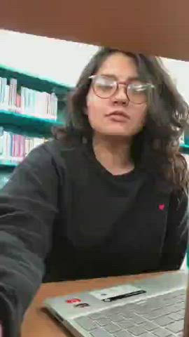 Desi girl reveal her big tits in public library 50+ photos 10 videos