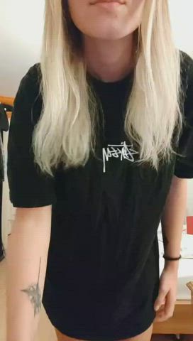 Big Tits Blonde Busty College Shaved Pussy gif