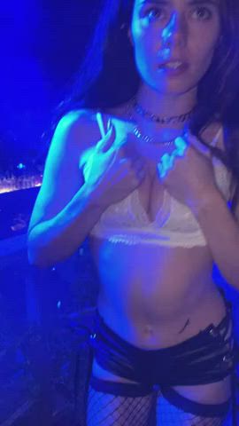 Petite Cutie Getting Freaky at a Night Club