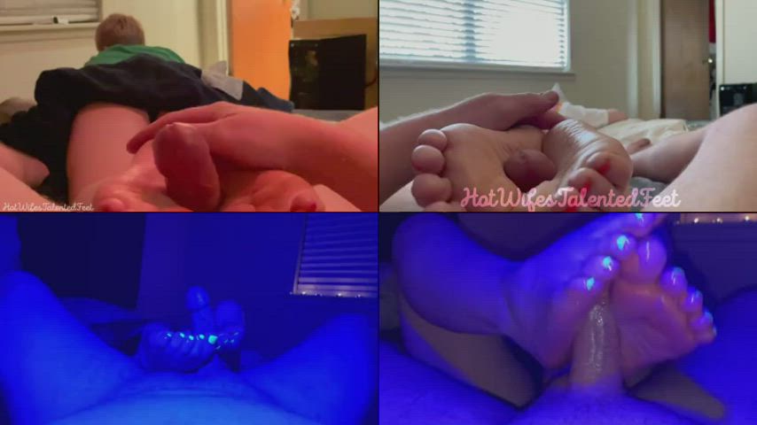 amateur foot fetish footjob gif