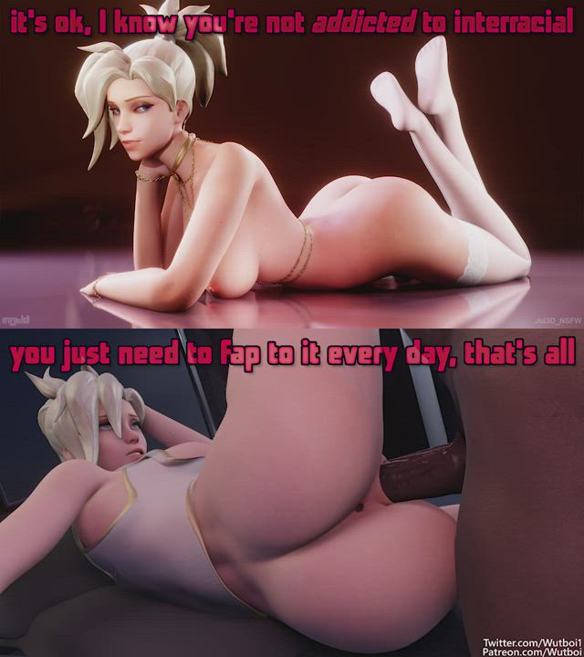 3D Animation BBC Caption Interracial Overwatch Split Screen Porn gif