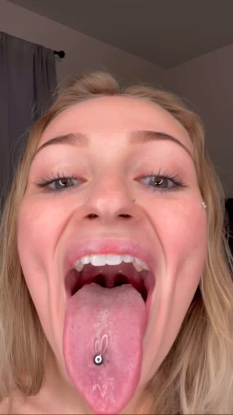 long tongue tongue tongue fetish gif