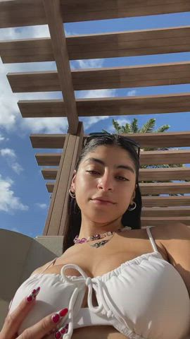 big tits latina tiktok gif