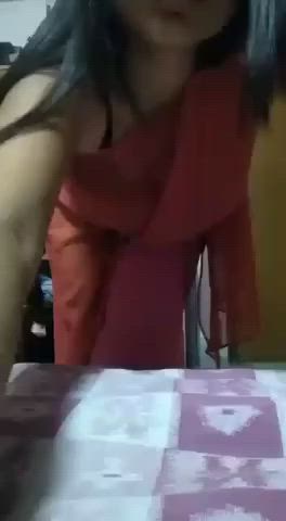 desi indian saree tiktok undressing gif