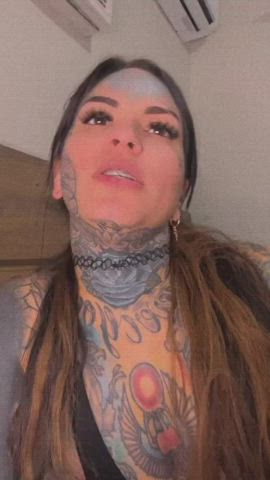 cleavage milf tattoo gif