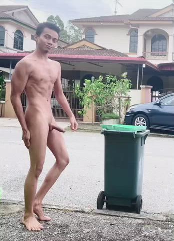 asian cock exhibitionist naked nude public voyeur r/caughtpublic gif