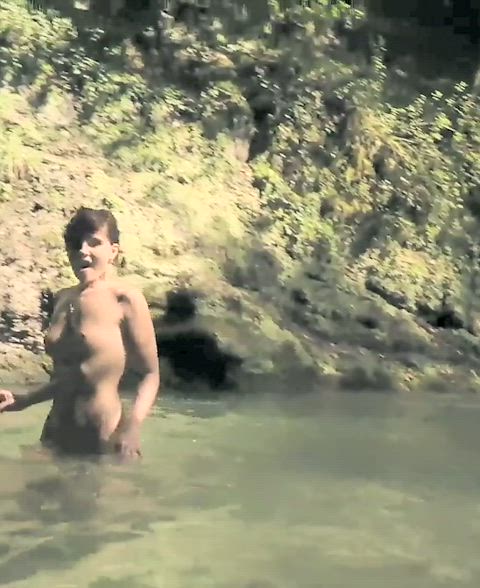 cute natural tits nude nudist nudity onlyfans outdoor pussy teen tits gif