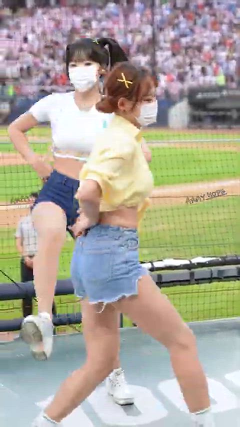 asian cheerleader korean gif