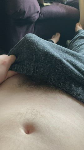Whipping out my thick cock