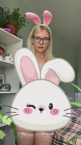 big tits bunny tits gif