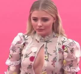 Chloe Cleavage Dress gif