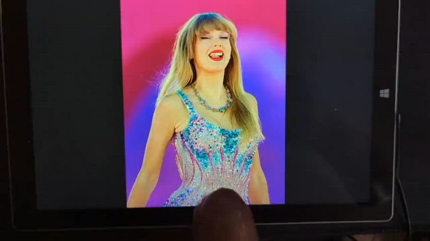 celebrity cock cum cumshot taylor swift tribute gif