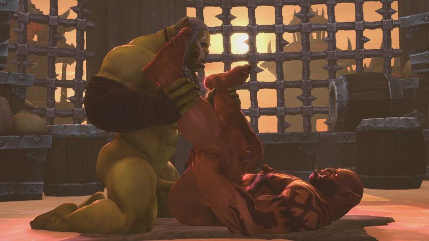 anal animation fantasy gay monster cock muscles orc rule34 sfm warcraft 3d-porn love-not-warcraft