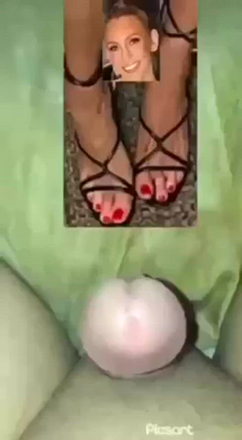 cum on feet cumshot feet fetish gif