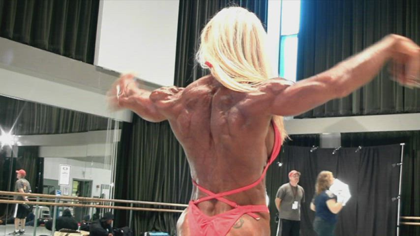 Bodybuilder Muscular Girl Muscular Milf gif