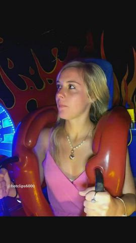 accidental blonde boobs bouncing tits bra exposed natural tits public small tits