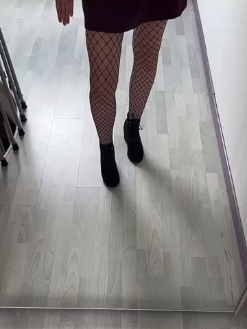 amateur boobs clothed onlyfans skirt tights tiktok gif