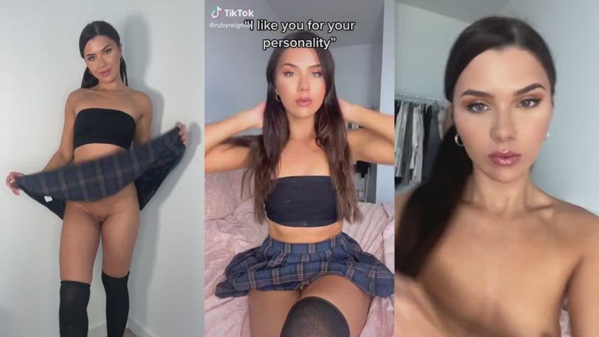 asian blonde brunette pmv split screen porn gif