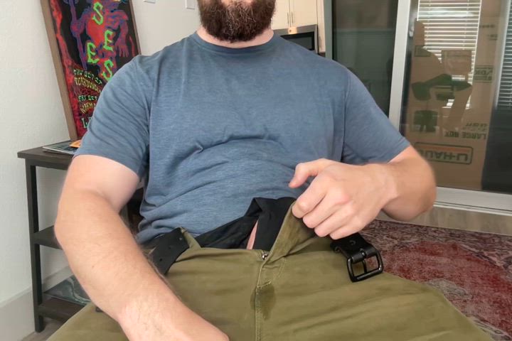 beard big dick cock dad daddy gif