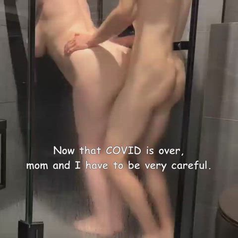 breeding caption cuckold impregnate mom shower son taboo gif