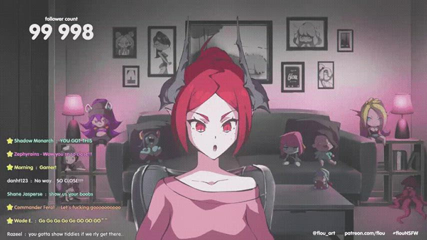 boobs girls honey demon gif