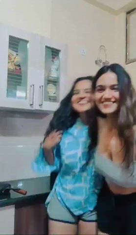 big tits boobs cleavage desi indian lesbians pokies slut teen tits gif