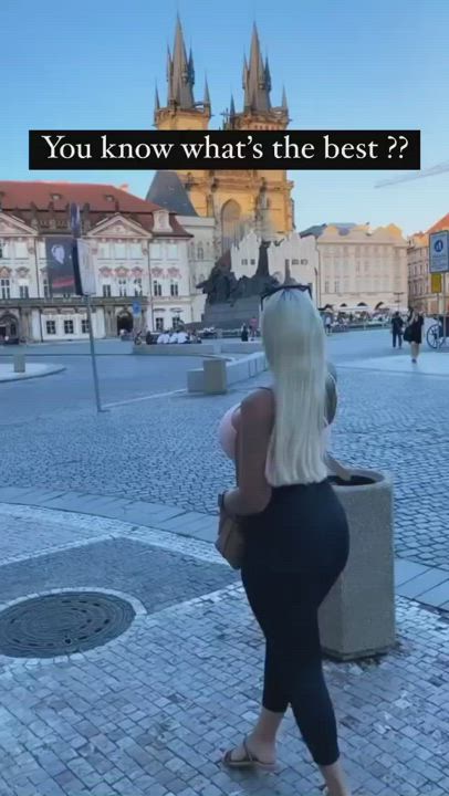 Big Tits Blonde German gif
