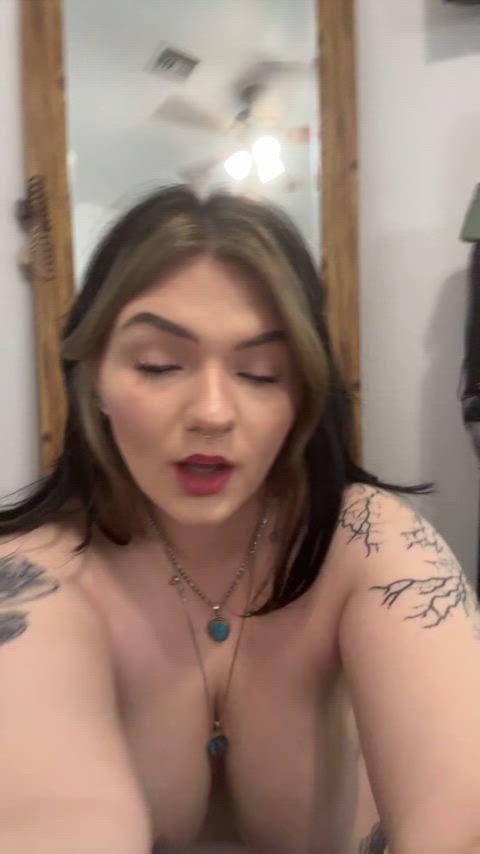 bbw big tits booty foot fetish mirror natural tits nude pussy sex tiktok gif