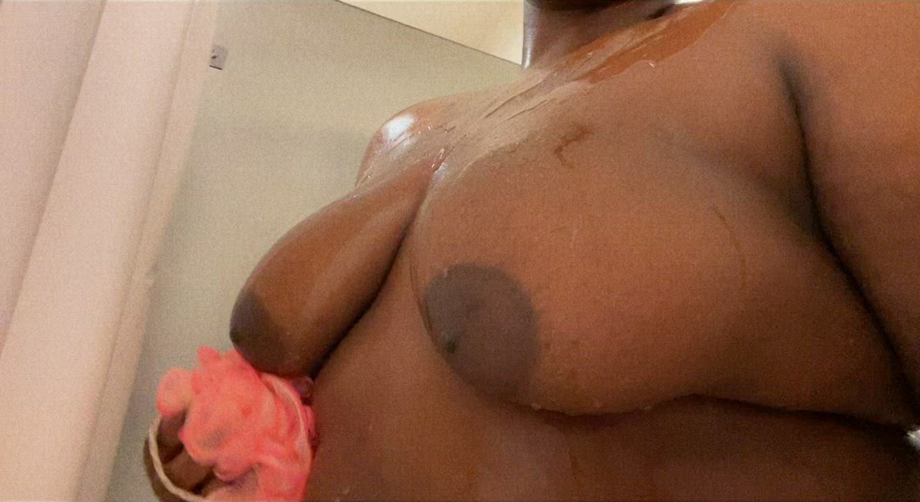 Boobs Ebony Shower gif