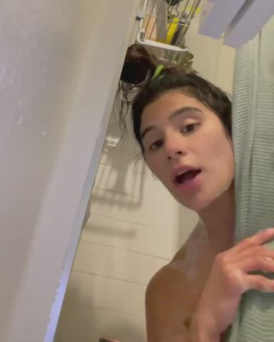 Celebrity Shower Tits gif