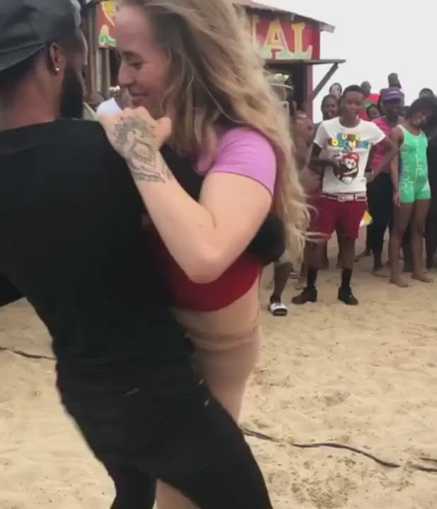 Beach Blonde Dancing gif