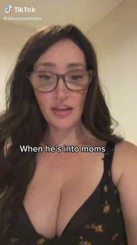 amateur big tits cleavage homemade milf tiktok gif