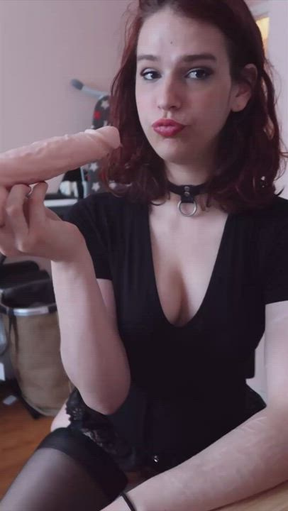 Deepthroat Dildo Trans gif