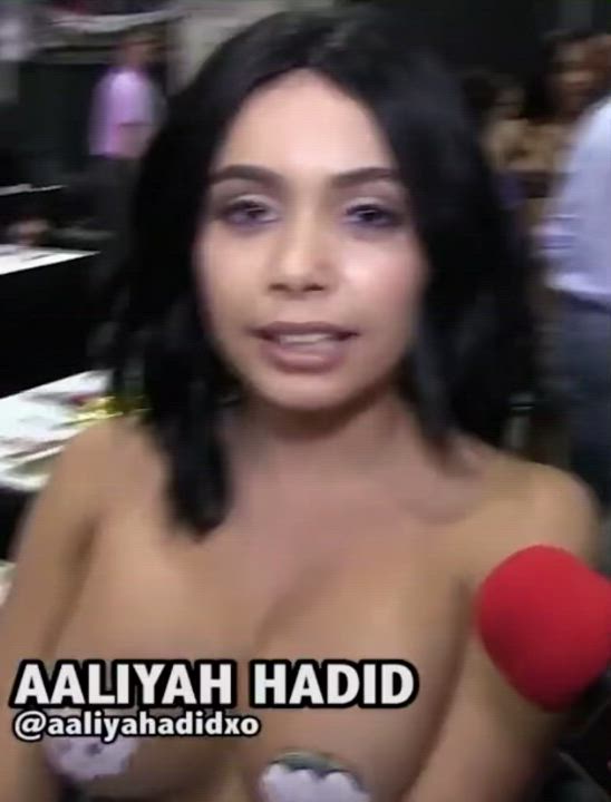 Aaliyah Hadid Big Tits Pretty gif