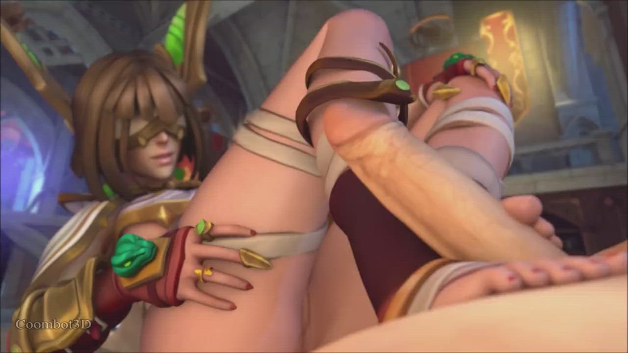 Jade Priestess Seris Footjob (Coombot) [Paladins]