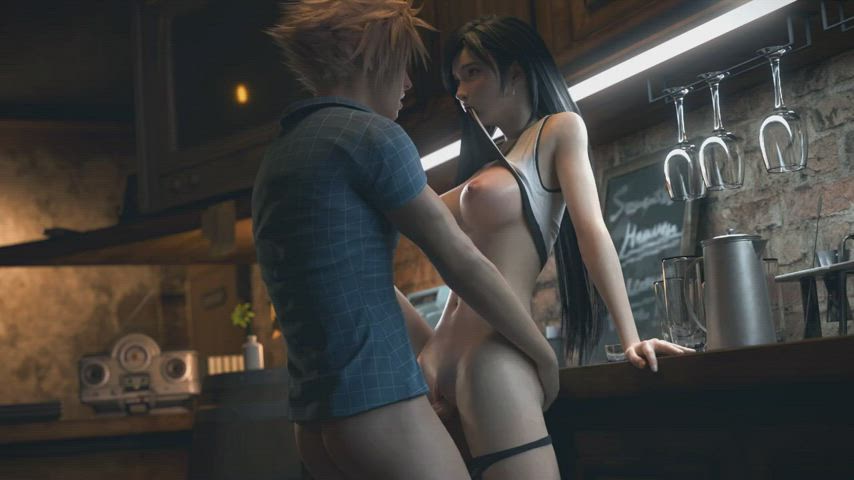 3D Bar Sex Tifa Lockhart gif