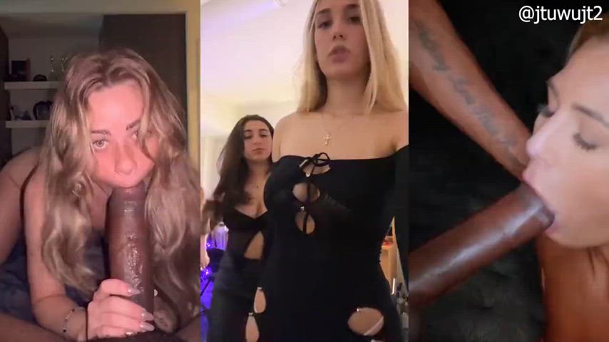 "From Just The Tip, Theyre Already Addicted" (Split Edit)(Tiktok Edit)(Interracial