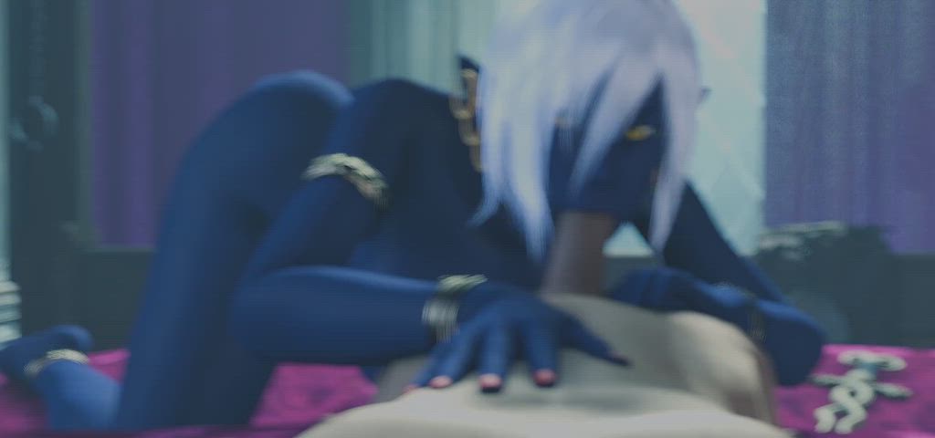 3d blowjob elf monster girl pov rule34 rule-34 gif